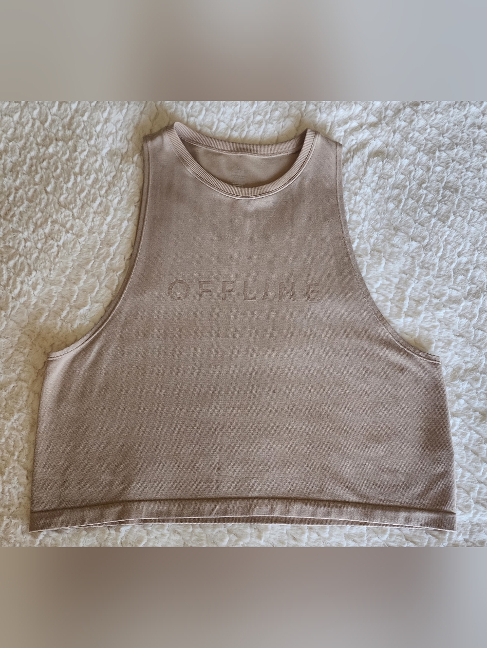 OFFLINE by Aerie Cropped Logo Tank - Size Small